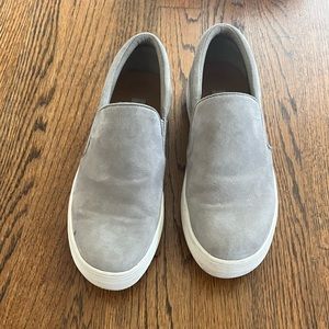 STEVE MADDEN Gills Platform Slip-On Sneakers Size 7 Gray Suede